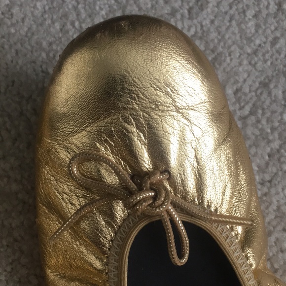 Zerostress Gold Ballet Flats/Slippers - Picture 4 of 4